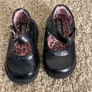 Black little girl dress shoes
